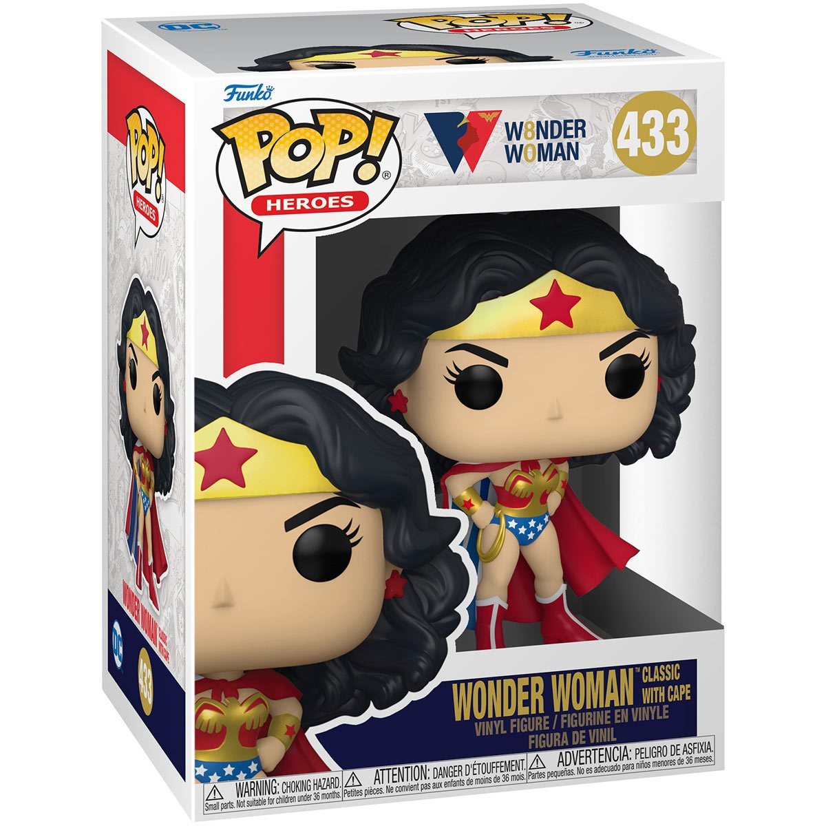 Funko Pop Heroes: Wonder Woman 80 - Mujer Maravilla Clasica con Capa Preventa - Akiba